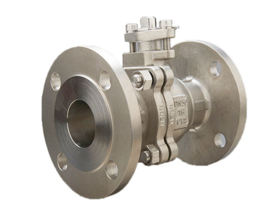 Reduced Bore F304l Floating API 607 Stainless Steel Flange Ball Valve With Nipples